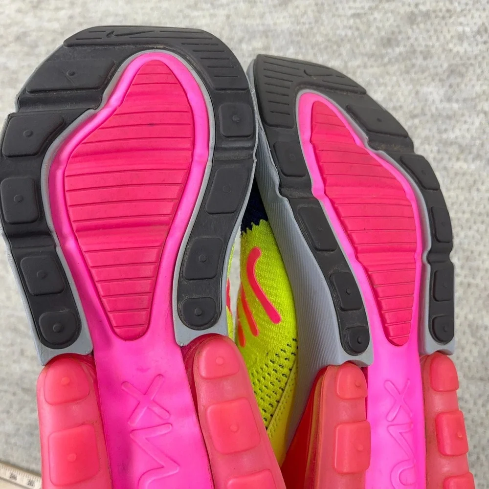 Nike‎ Air Max 270 Flyknit Men's 10.5 Blue Pink Green Volt A01023-501
